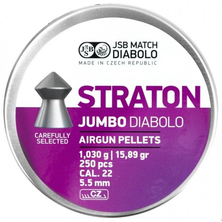 Śrut JSB Diabolo Straton Jumbo 5.5mm (.22) 250szt