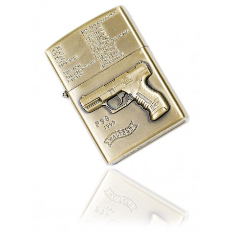 Zapalniczka benzynowa wzór Walther P99 gold