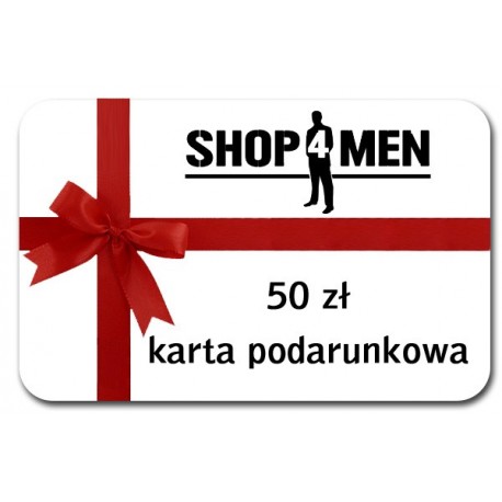 Karta podarunkowa shop4men o wartości 50 zł
