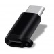 Adapter micro USB- typ C black