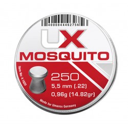 Śrut 5,5 mm UMAREX Mosquito płaski moletowany 250szt.