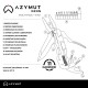 Multitool AZYMUT Gron - 11 narzędzi + 9 bitów + kabura