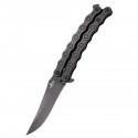 Nóż motylkowy Third Decor Habitat Balisong Chain Black Stainless Steel, Black 420