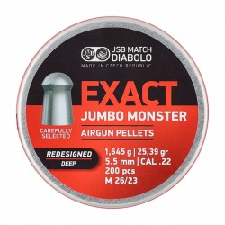 Śrut diabolo JSB Exact Jumbo Monster 5,52 mm Redesigned Deep 200 szt.