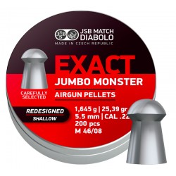 Śrut diabolo JSB Exact Jumbo Monster Redesigned Shallow 200 szt.