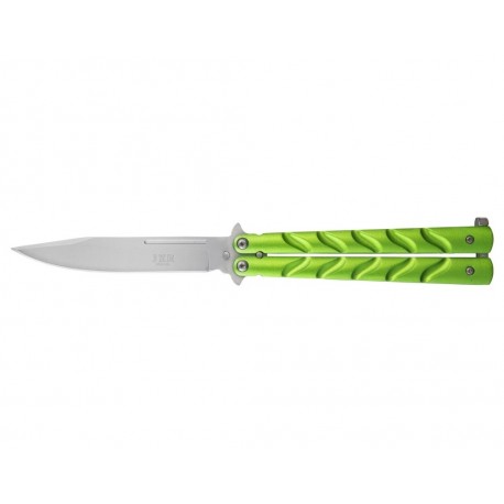 Nóż składany motylek Joker Aluminio Hoja 10,5 cm Green